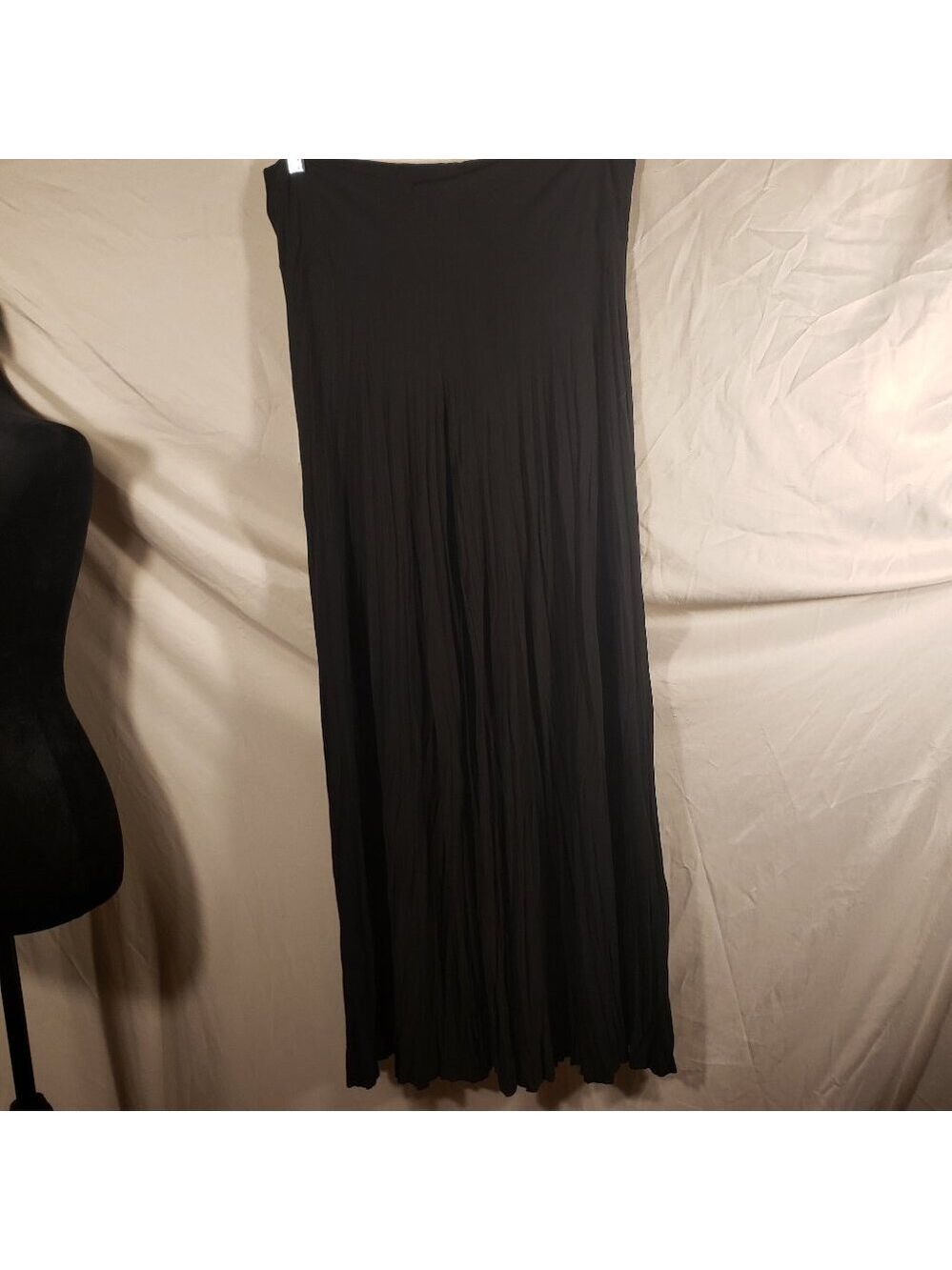 Sharon Max Black Pleated Wide Leg Pants - XL